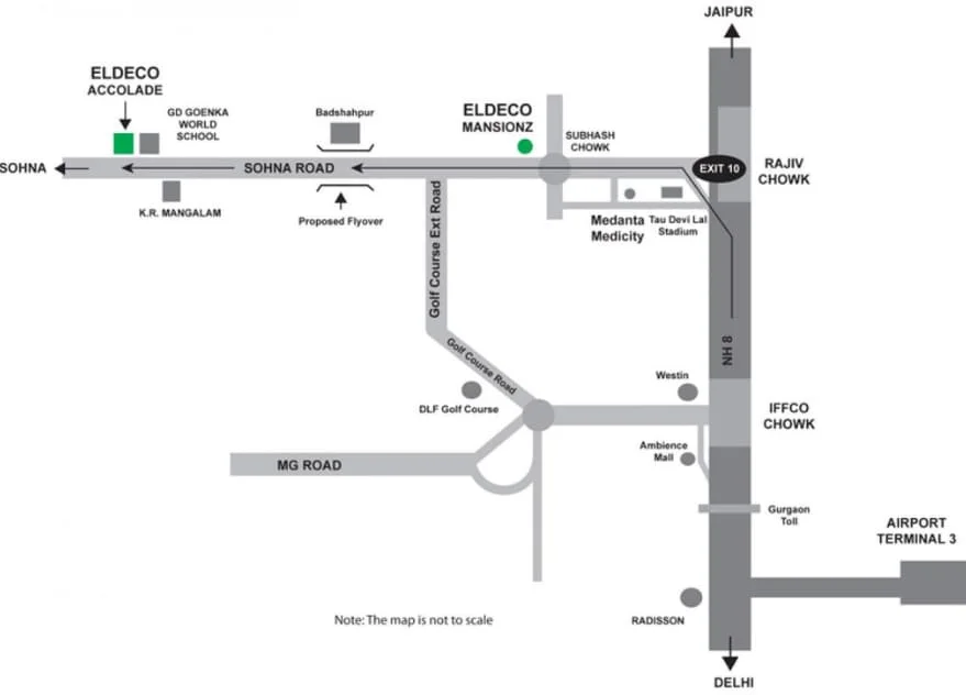 Eldeco Fairway Reserve at Sector 80
 Location Map plan