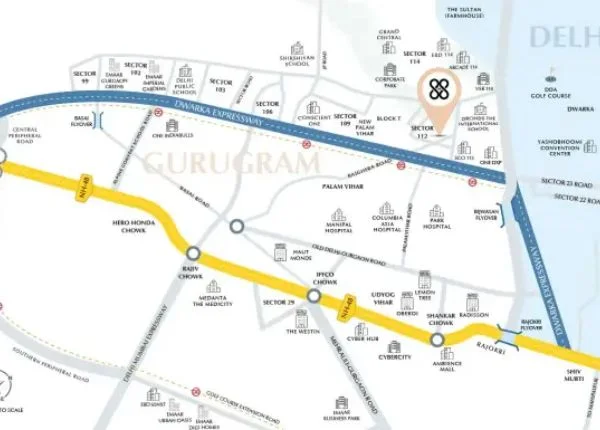 Emaar Urban Ascent Sector 112,
 Location Map plan