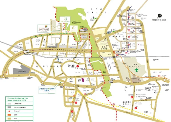 Experionat Sector 53,
 Location Map plan