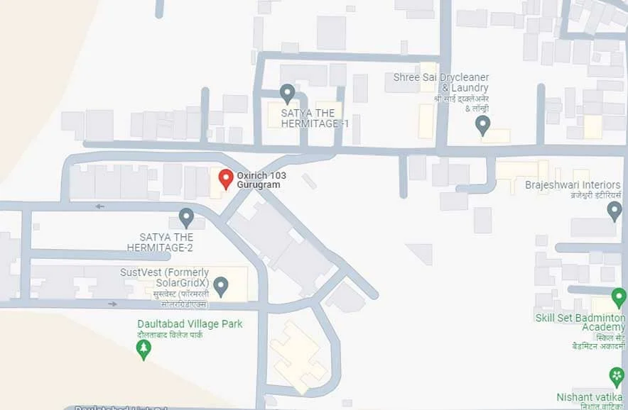 Oxirich Chintamanis at Sector 103, Dwarka Expressway
 Location Map plan